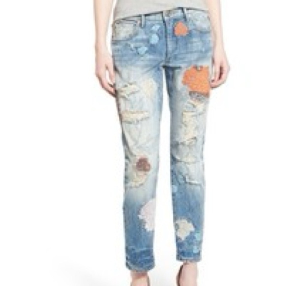 TRUE RELIGION “LIV” Low Rise Relaxed Skinny Jeans – Size 23